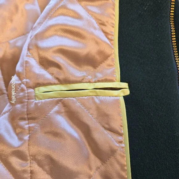 J. Crew Lodge Coat Italian Stadium Wool GREEN Size 0 Nello Gori Retail $350 - Picture 9 of 16